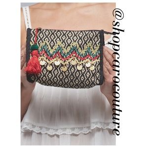 LOVESTITCH Tapestry Make-up or Clutch Bag
